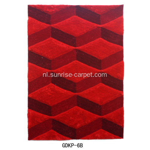 Zijde & elastische 3D met geometrie Design tapijt